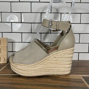 Indigo Rd Airy Womens Size 7 Shoes Taupe Platform Wedge Espadrille Sandals